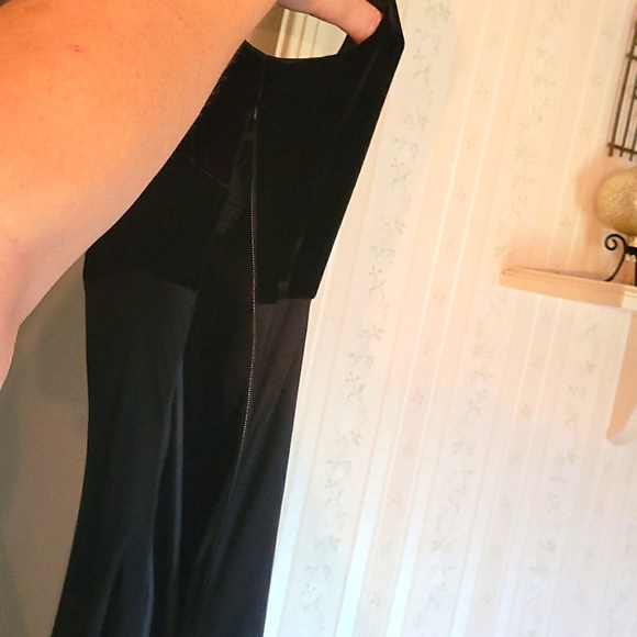 Vintage velvet, chiffon, and silk Ralph Lauren Dress - Picture 6 of 6